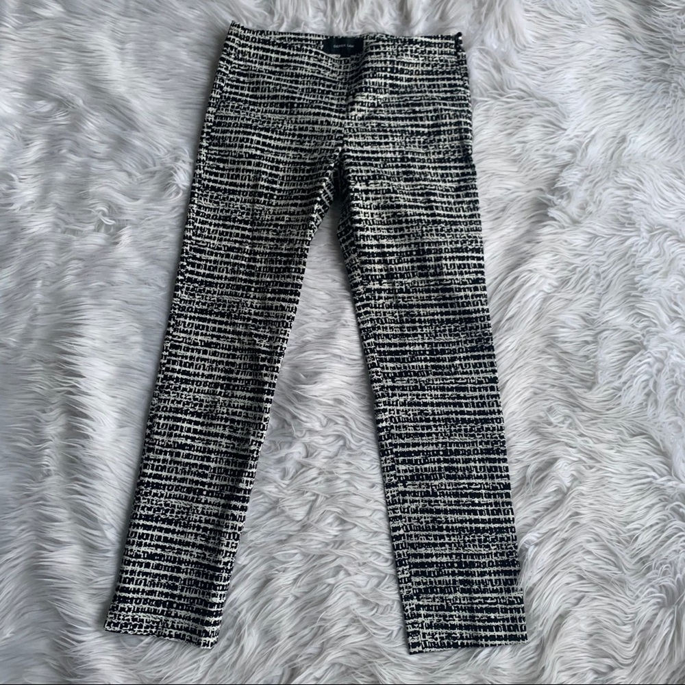 Derek Lam Cropped Cotton Printed Pants Black